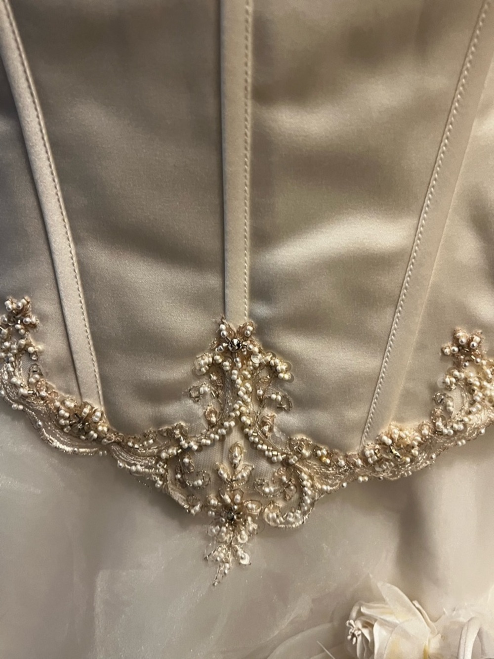 NEW Formal Dress Size 10 Ivory Color - Picture 12 of 15